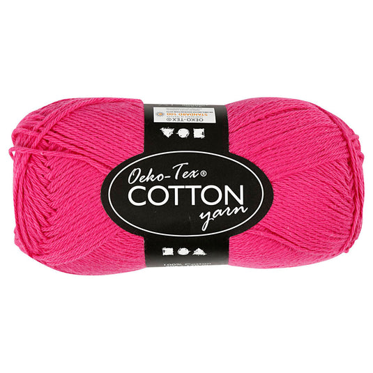 Creativ company katoengaren, roze, 50gr, 170m