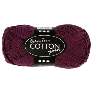 Creativ company katoengaren, plum, 50gr, 170m