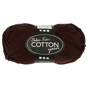 Creativ company katoengaren, donkerbruin, 50gr, 170m