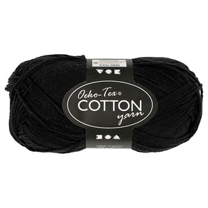 Creativ company katoengaren, zwart, 50gr, 170m