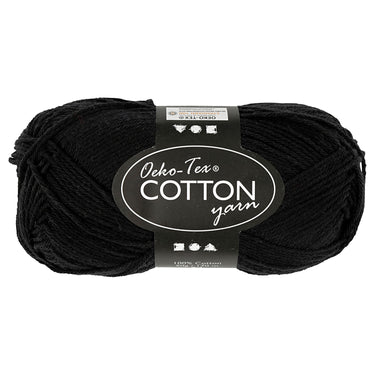 Creativ company katoengaren, zwart, 50gr, 170m