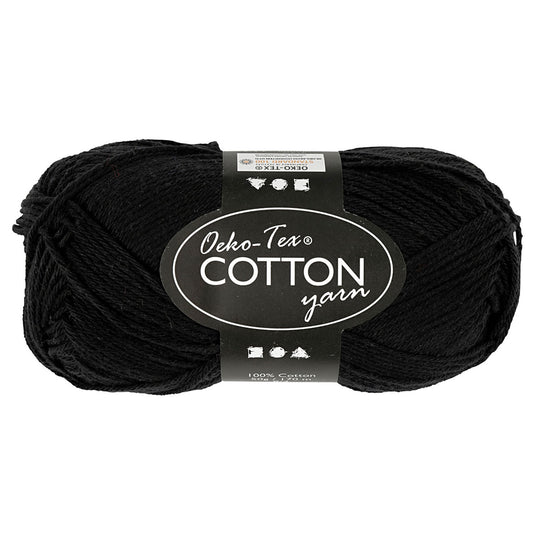 Creativ company katoengaren, zwart, 50gr, 170m
