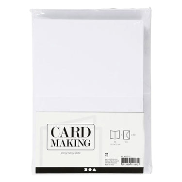 Creativ company https: www.cchobby.nl kaarten-en-enveloppen-afmeting-kaart-10-5x15-cm-afmeting-envelop-11-5x16-5-cm-120-240-wit-50-set-1-doos