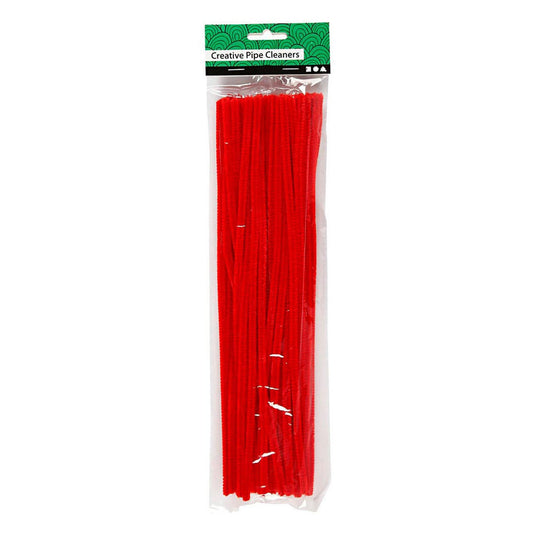 Creativ company chenille rood 30cm, 50st.