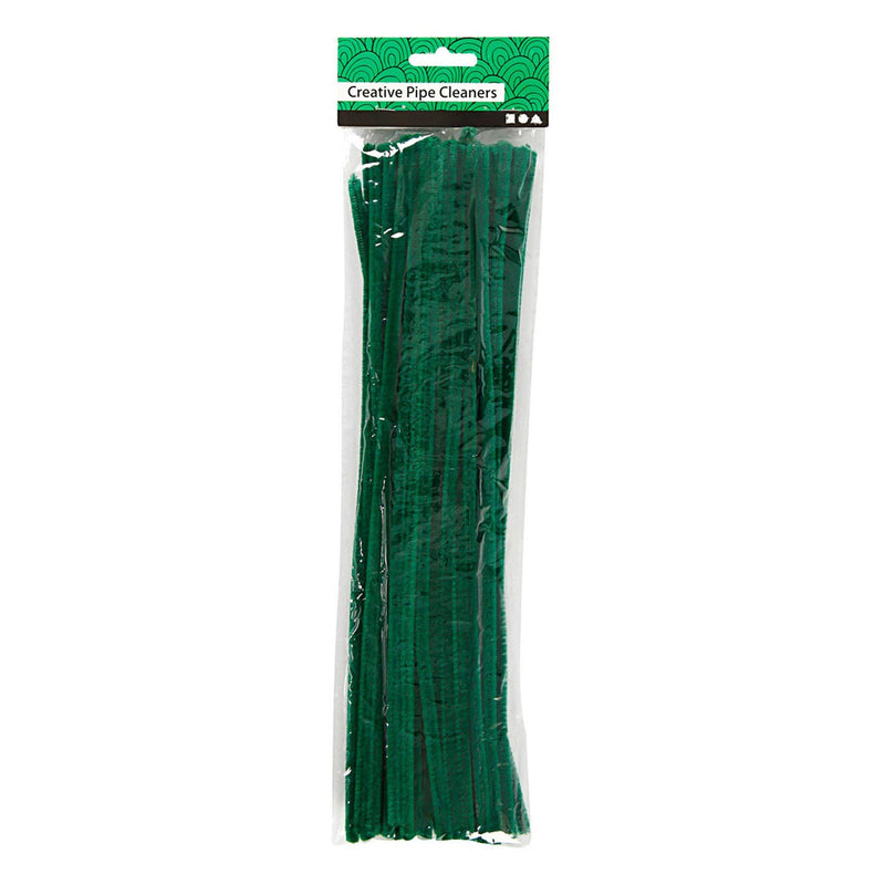 Load image into Gallery viewer, Creativ company chenille donkergroen 30cm, 50st.
