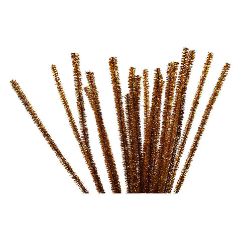 Chenille Goud 30cm, 50st.