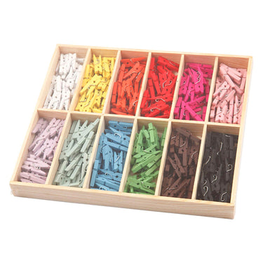 Creativ company http: www.cchobby.nl mini-wasknijper-l-25-mm-b-3-mm-diverse-kleuren-12x24-stuk-1-doos