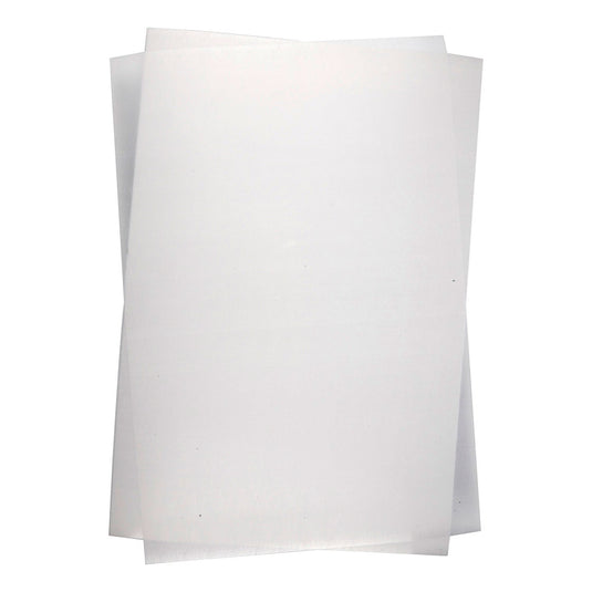 Creativ company vellen krimpfolie mat wit 20x30, 10st.