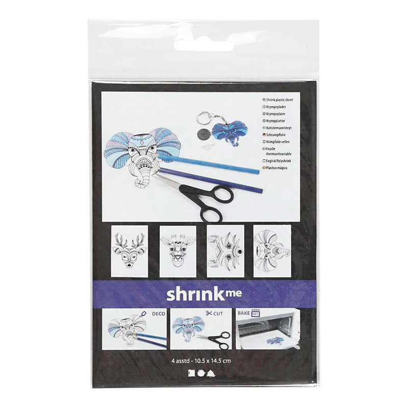 Load image into Gallery viewer, Creativ company vellen krimpfolie met motieven wilde dieren, 4st.
