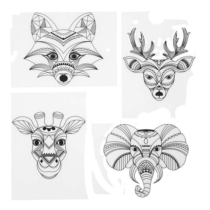 Load image into Gallery viewer, Creativ company vellen krimpfolie met motieven wilde dieren, 4st.
