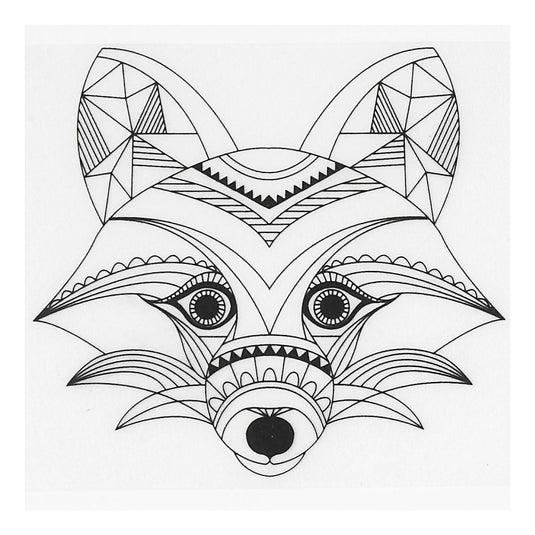 Creativ company vellen krimpfolie met motieven wilde dieren, 4st.