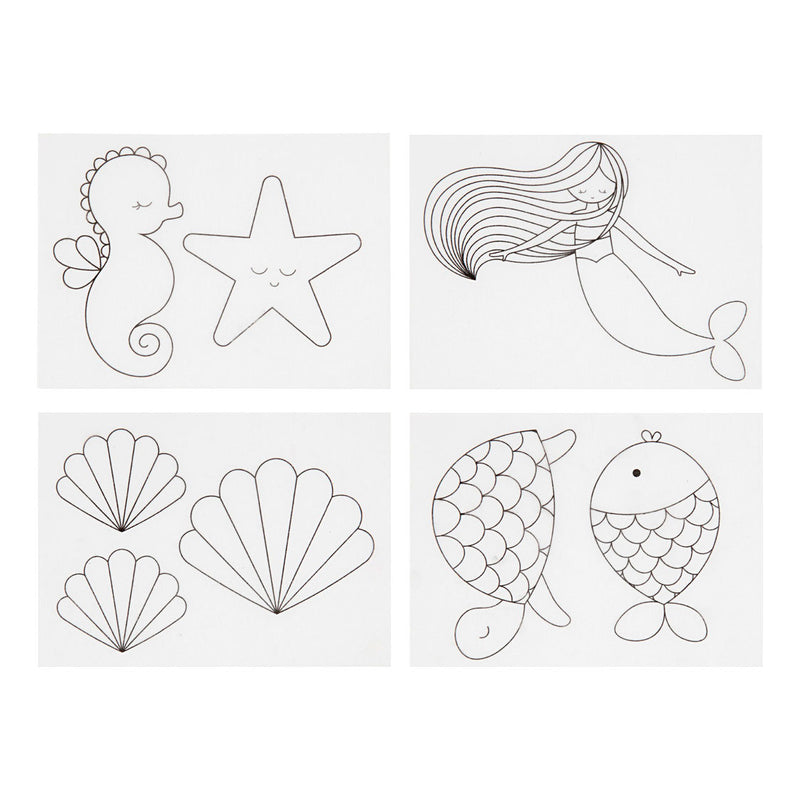 Load image into Gallery viewer, Creativ company vellen krimpfolie met motieven zeemeermin, 4st.
