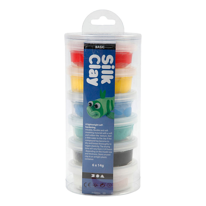Load image into Gallery viewer, Silk clay standaard kleuren, 6x14gr.
