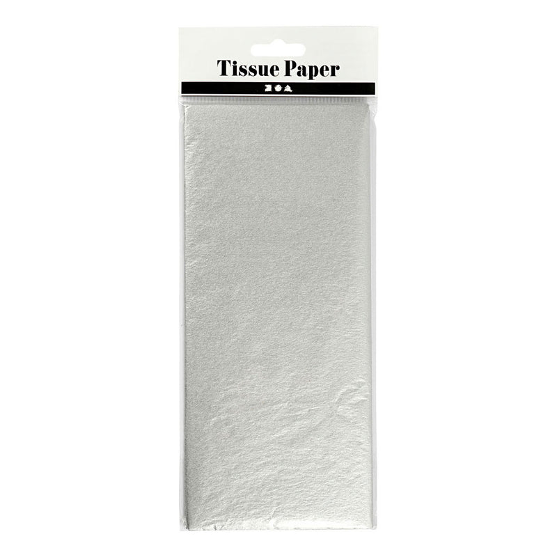 Load image into Gallery viewer, Creativ company tissuepapier zilver 6 vellen 14 gr, 50x70cm
