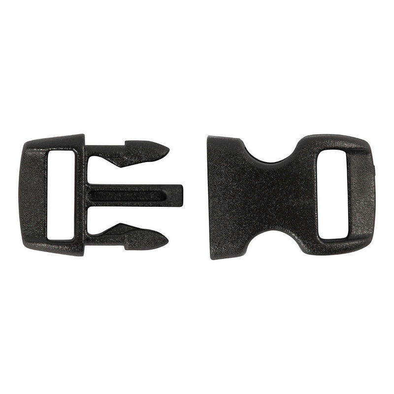 Load image into Gallery viewer, Creativ company klik sluiting, l: 29 mm, b: 15 mm, gatgrootte 3x11 mm, zwart, 4 stuk 1 doos
