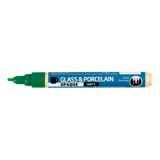 Creativ company glas- en porseleinstift dekkend - groen