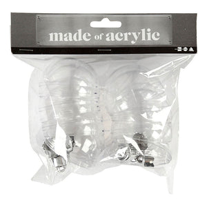 Creativ company deco ballen transparant 6cm, 8st.