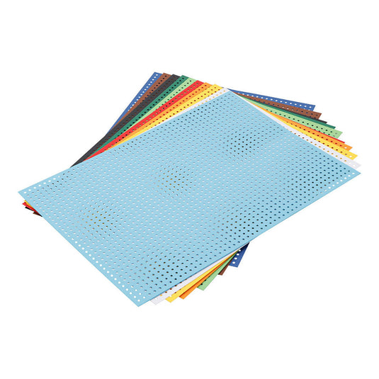 Creativ company kruissteken karton diverse kleuren, 10 vellen
