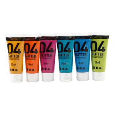Creativ company http: www.cchobby.nl acrylverf-met-glitters-diverse-kleuren-6x20-ml-1-doos