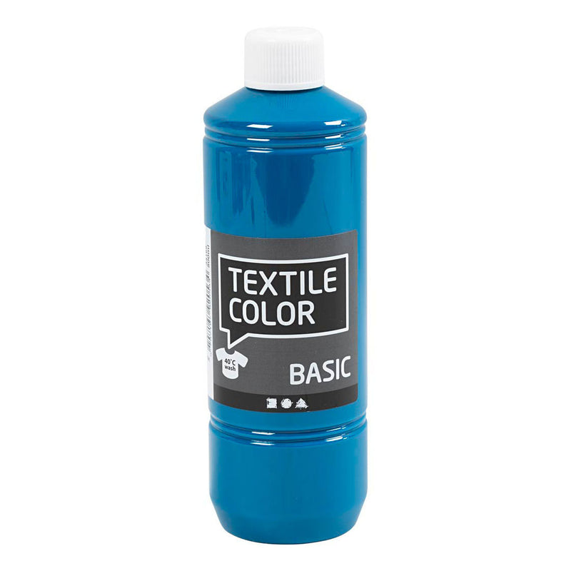 Load image into Gallery viewer, Creativ company textiel color verf - turquoiseblauw, 500ml
