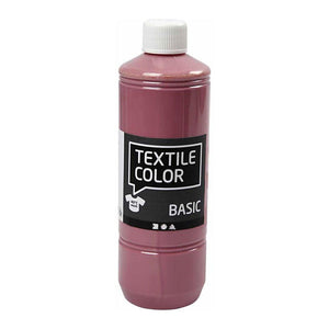 Creativ company textiel color verf - donkerroze, 500ml