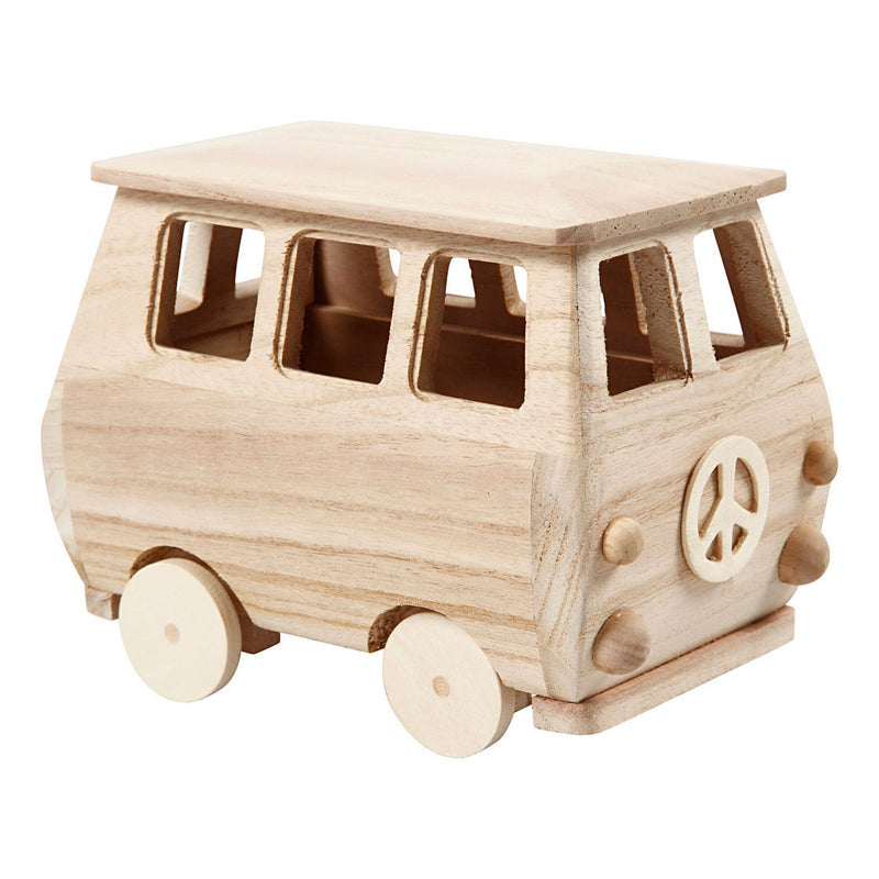 Load image into Gallery viewer, Creativ company houten mini bus, 17x10x13cm
