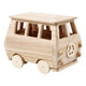 Creativ company houten mini bus, 17x10x13cm