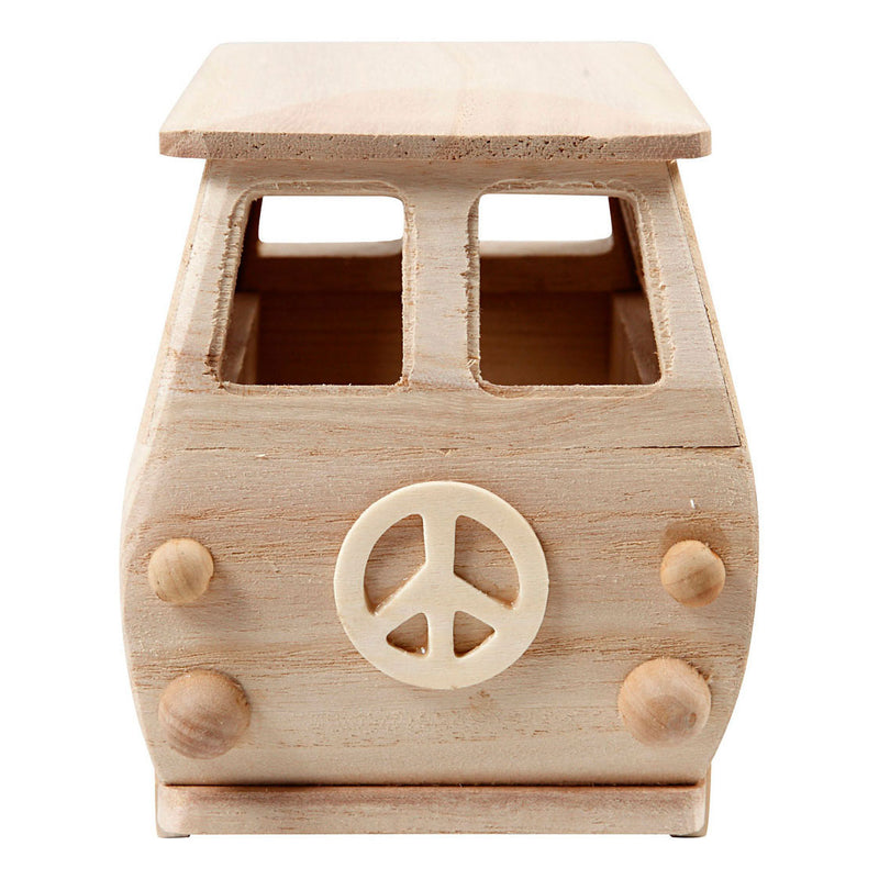 Load image into Gallery viewer, Creativ company houten mini bus, 17x10x13cm
