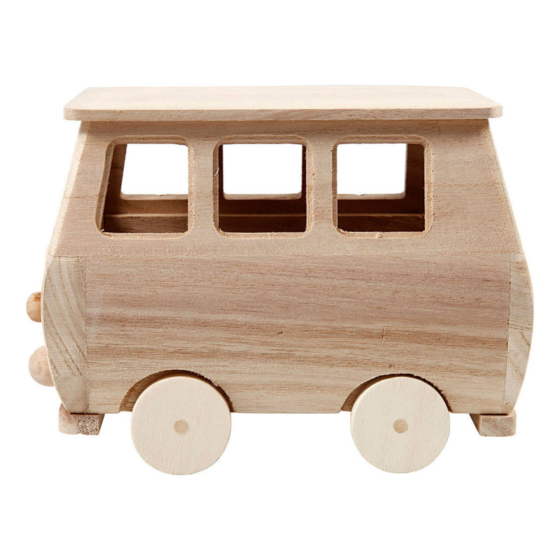 Load image into Gallery viewer, Creativ company houten mini bus, 17x10x13cm

