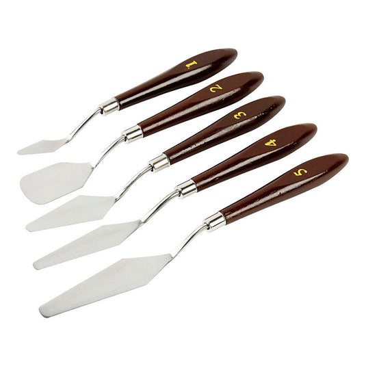Creativ company http: www.cchobby.nl paletmessen-set-l-17-23-cm-b-1-5-2-5-cm-5-stuk-1-doos