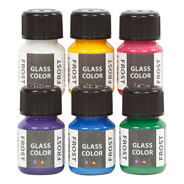 Creativ company http: www.cchobby.nl glass-color-frost-diverse-kleuren-6x30-ml-1-doos