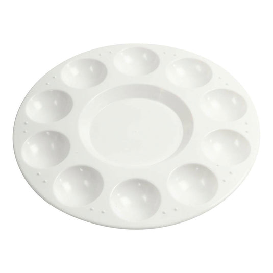 Creativ company https: www.cchobby.nl palet-rond-palet-met-11-vakken-d-17-cm-wit-1-stuk