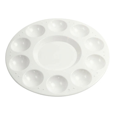 Creativ company http: www.cchobby.nl palet-rond-palet-met-11-vakken-d-17-cm-wit-1-stuk
