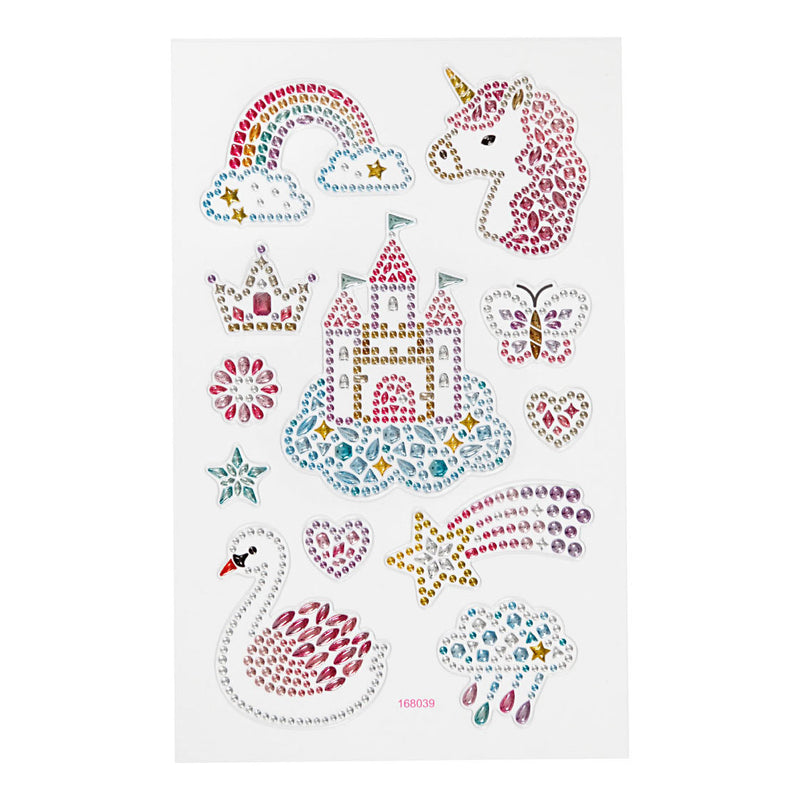 Load image into Gallery viewer, Creativ company diamant stickers eenhoorn, 1 vel
