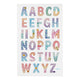 Creativ company diamant stickers alfabet, 1 vel