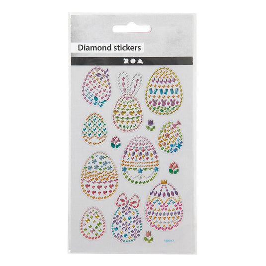 Creativ company diamant stickers paaseieren, 1 vel