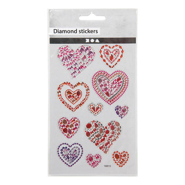 Creativ company http: www.cchobby.nl diamond-stickers-harten-vel-10x16-cm-1-vel
