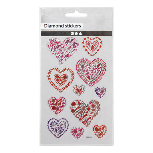 Creativ company diamant stickers harten, 1 vel