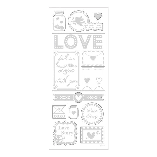 Creativ company https: www.cchobby.nl stickers-love-vel-10x24-cm-ca-14-stuk-zilver-1-vel