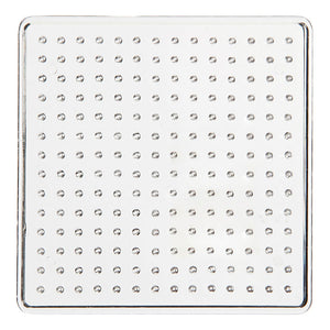 Creativ company strijkkralenbordje helder 7x7cm, 1st.