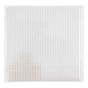 Creativ company strijkkralenbordje vierkant helder, 14,5 x 14,5cm