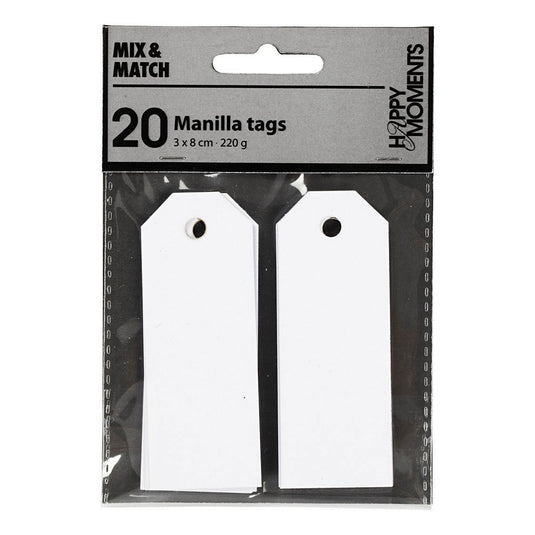Creativ company manilla labels wit , 20st.