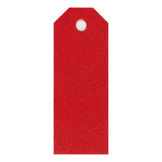 Creativ company manilla-labels, afm 3x8 cm, 220 gr, rood, 20 stuk 1 doos