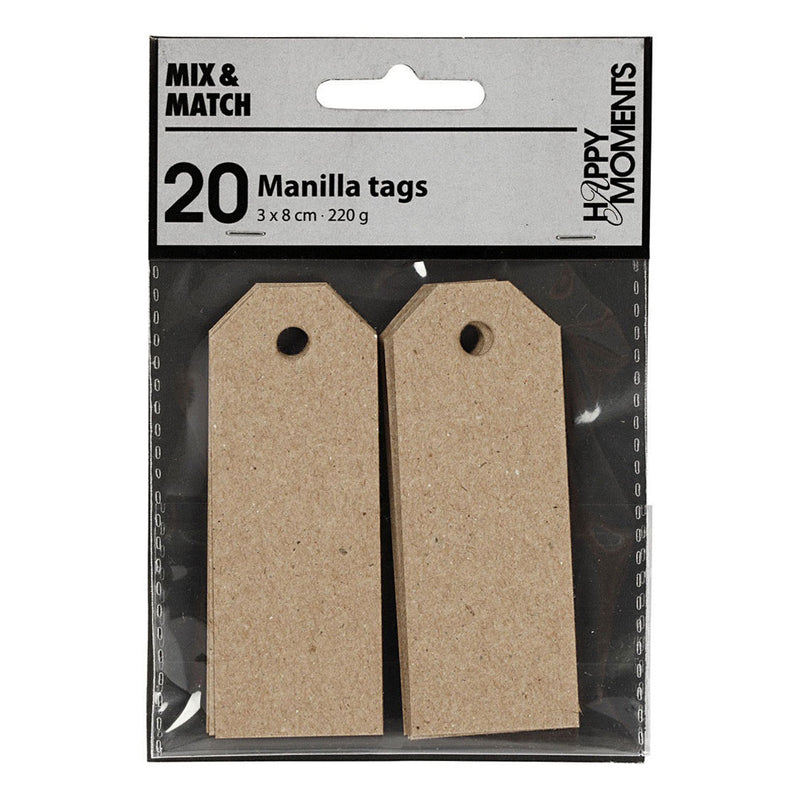 Load image into Gallery viewer, Creativ company manilla labels naturel, 20st.
