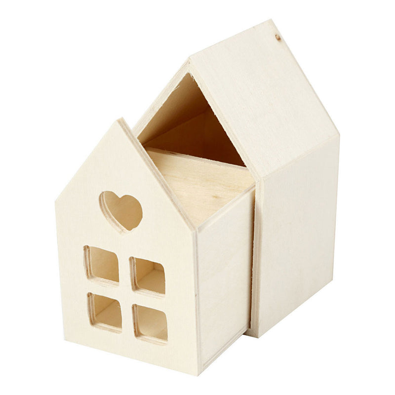 Load image into Gallery viewer, Creativ company houten huis met lade, 10,8cm
