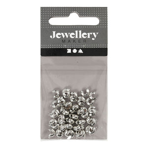 Creativ company metalen hoes verzilverd, 50st.