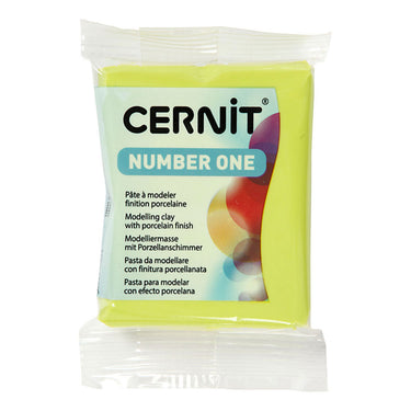 Creativ company cernit boetseerklei lime green, 56 gram