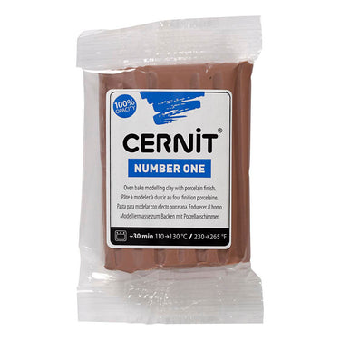 Creativ company cernit boetseerklei taupe, 56 gram