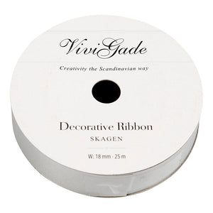 Creativ company cadeaulint mat zilver, 25m