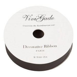 Creativ company cadeaulint mat zwart, 25m